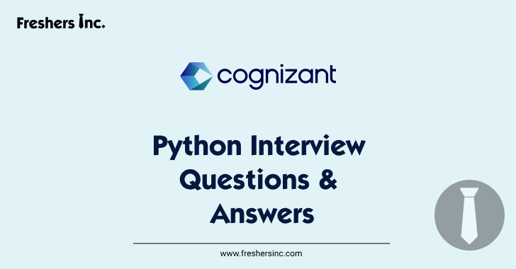 Cognizant Python Interview Questions