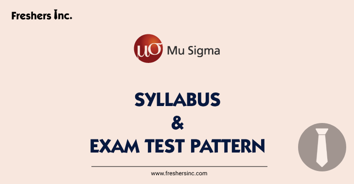 Mu Sigma Syllabus